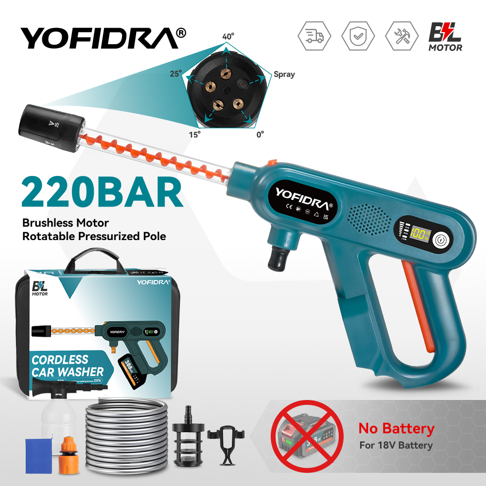 Car Shampoo Ph - YOFIDRA 3500 W Bürstenlose Hochdruck-Autowaschpistole 220