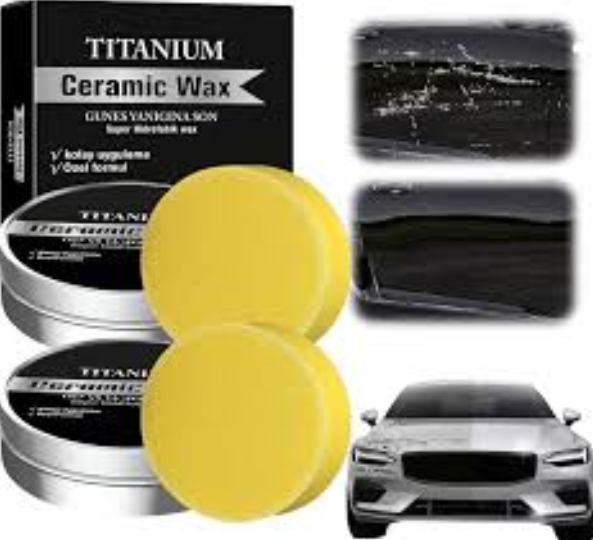 Car Wax Ceramic Coating - 100g Professionelle Titan-Keramik-Wachscreme Autopolitur Milde Kratzerreparatur
