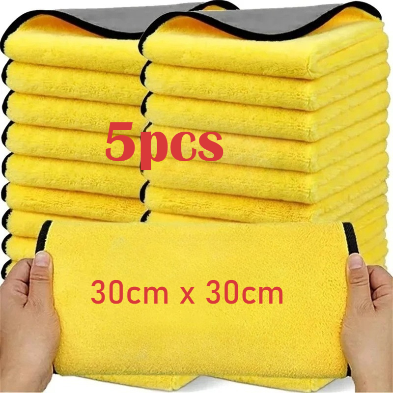 Microfiber Towel Detailing - Doppelseitige Auto-Mikrofasertücher Superabsorbierende Wasch- und Trocknungstücher