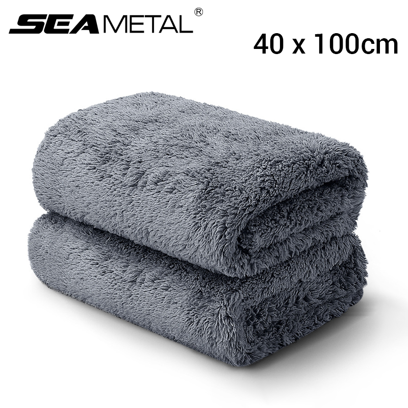 Microfiber Towel Detailing - SEAMETAL 40 x 100 cm Autowaschtuch,
