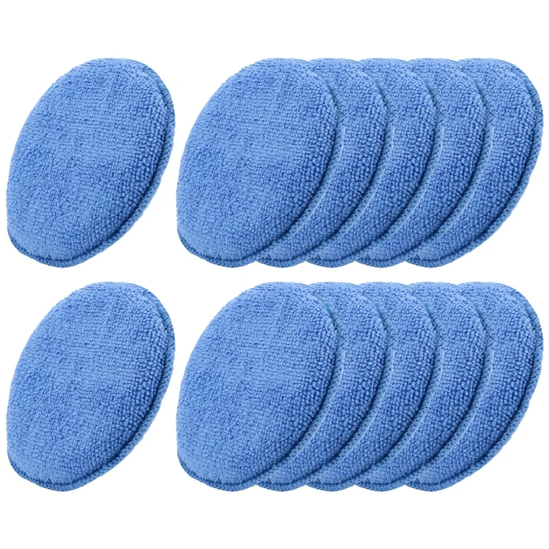 Wax Applicator Pad - 5-Zoll-Mikrofaser-Wachsapplikator, ultraweiches Wachsen, Polierschaum, Schwammpads zum