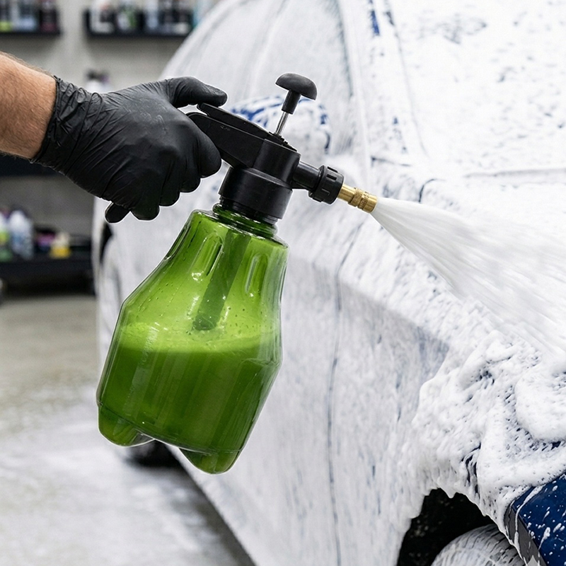 Pressure Washer Foam Gun - 1,5L Auto-Waschsprühflasche Handgehaltener Auto-Waschkanne Druckluft-Sprühgerät für