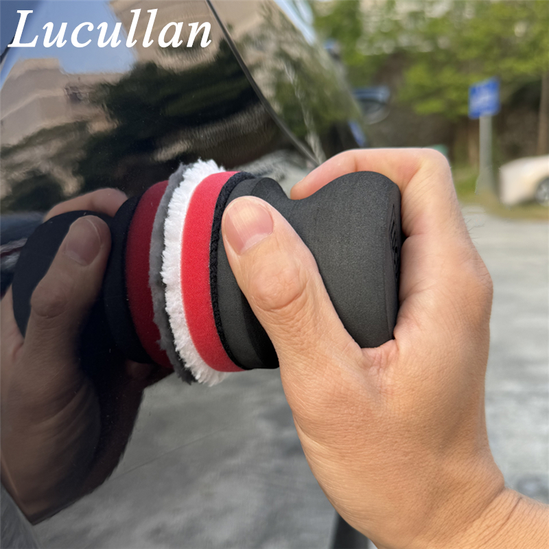 Interior Detailing Kit - Lucullan Handi Puck Kit Ergonomischer Griff-Handapplikator