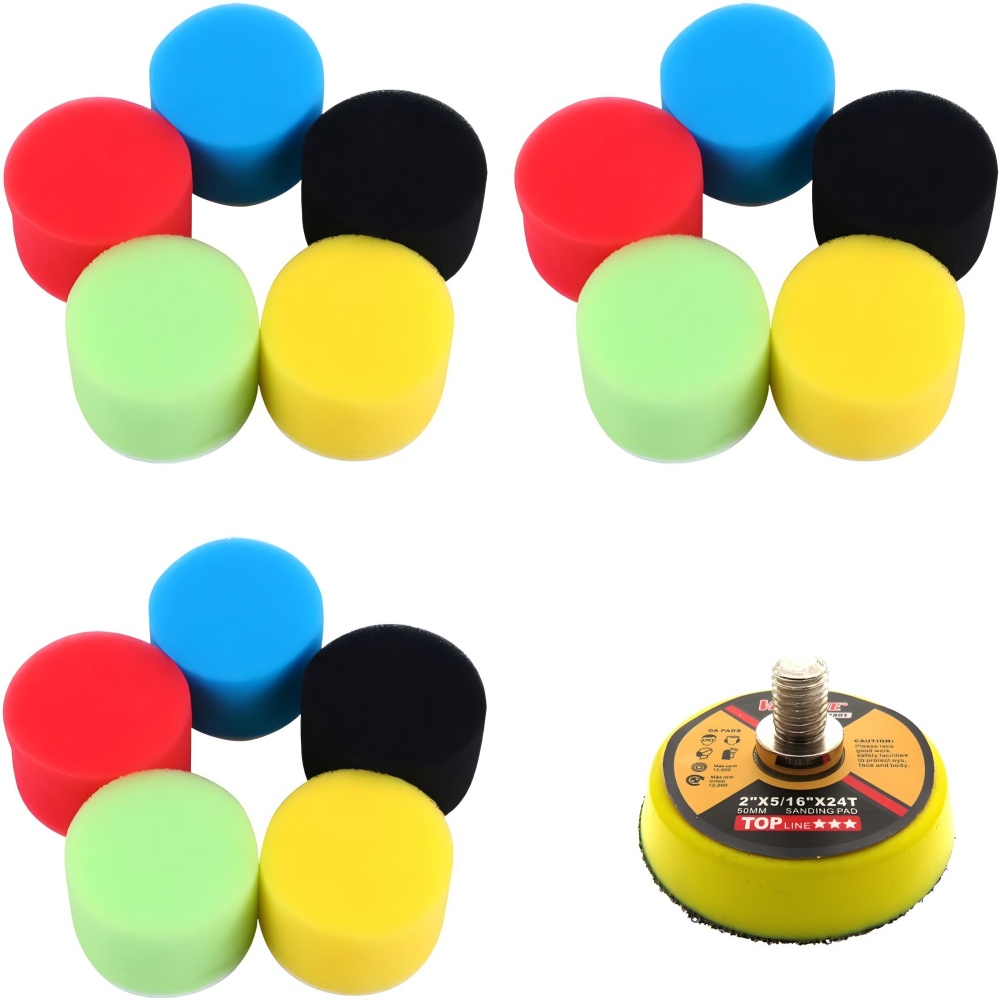 Polish Pad Set Buffer - 2 zoll 50 MM Auto Doam