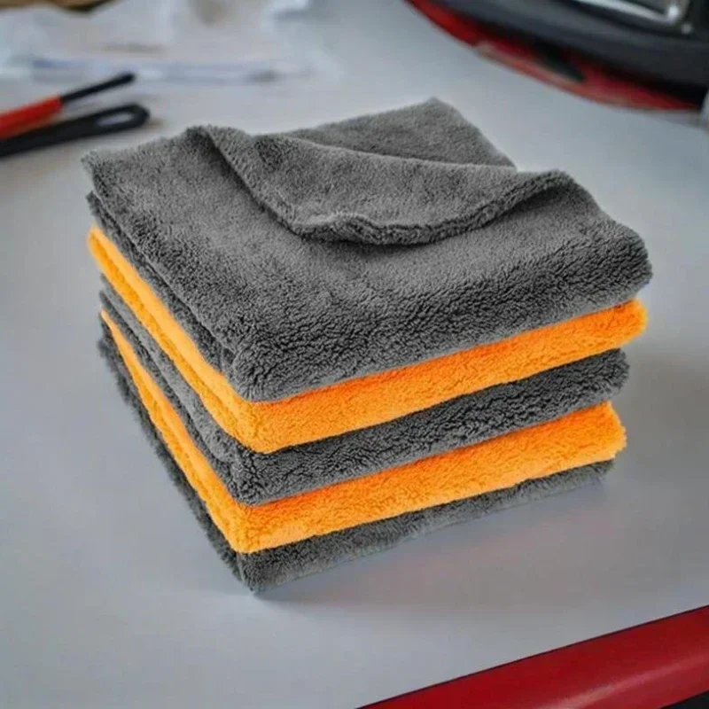 Microfiber Towel Detailing - Randlose Mikrofaser-Autotücher Ultra Weiche Auto-Detailing Wasch-,