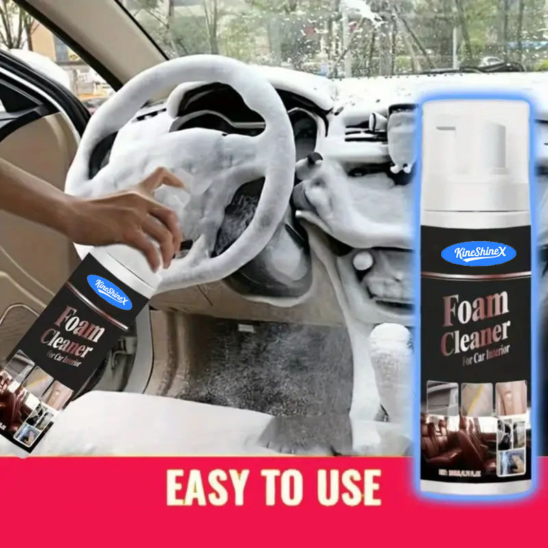 Leather Cleaner Interior - Multifunktionaler Schaumreiniger für Autoinnenräume Fleckenentfernung und
