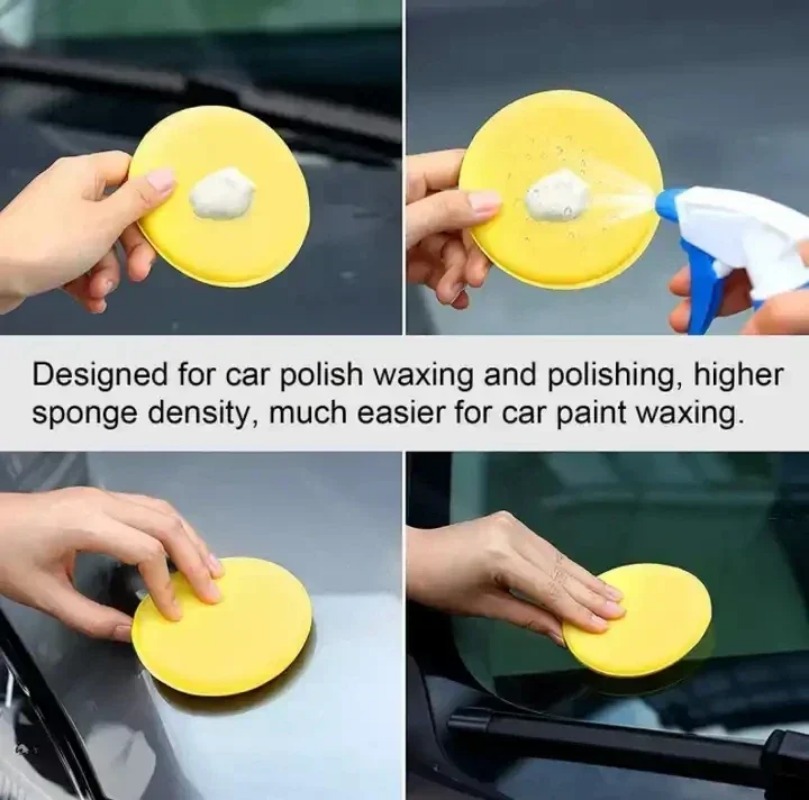 Wax Applicator Pad - 6PCS Car Care Foam Wax Applicator