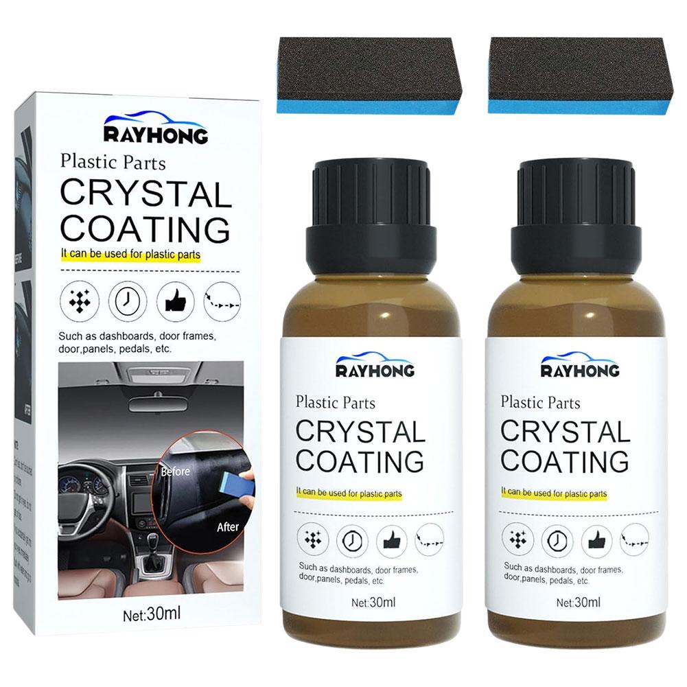 Car Wax Ceramic Coating - Kfz-Kunststoff-Renovierungspaste, Keramikbeschichtung, UV-Schutz, regenabweisender Zierrestaurator für