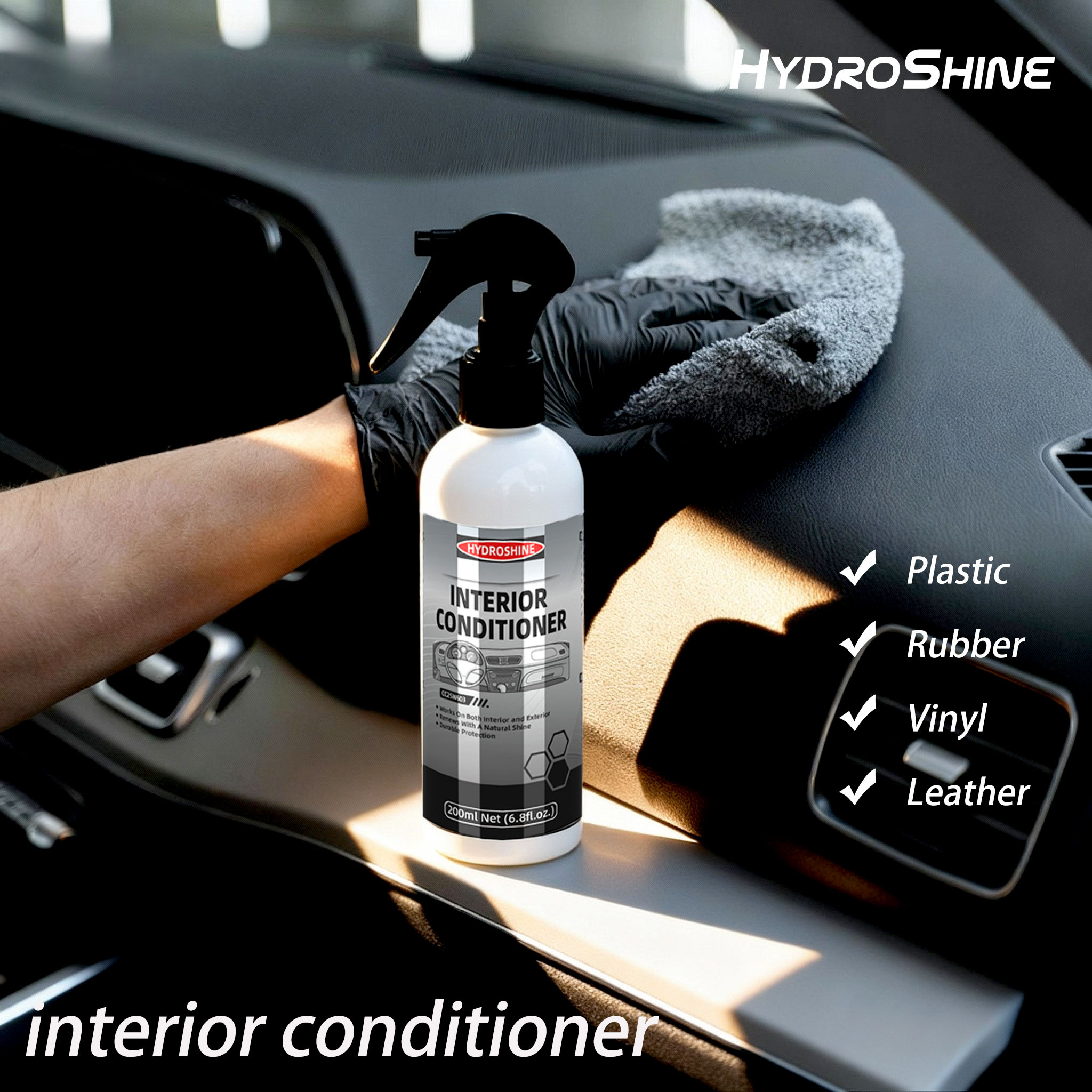 Leather Cleaner Interior - Hydroshine Auto-Innenraumpflege Innenraum-Kunststoff-Restaurierungs-Wachsbeschichtung Außenreiniger Multifunktionale Lederpflege