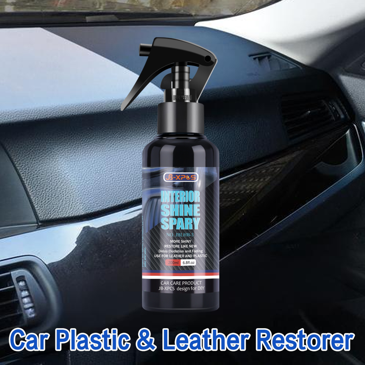 Trim Restorer Plastic - Auto-Kunststoff- und Leder-Restaurator, Innenreiniger-Spray, glänzender, zurück