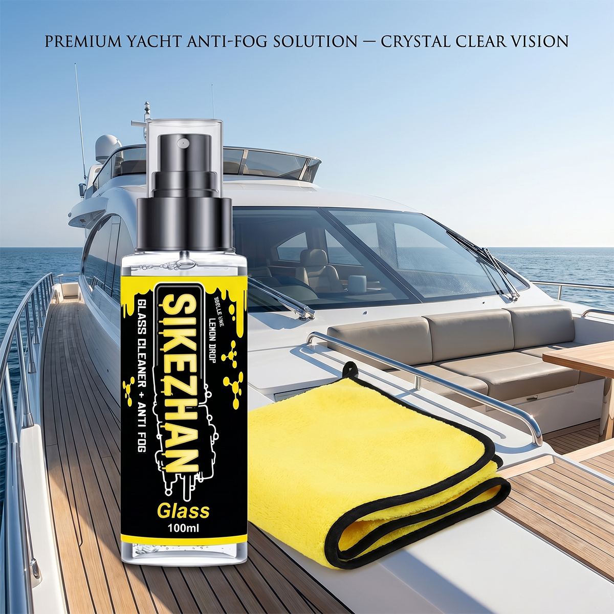 Glass Cleaner Streak - 2-in-1 Anti-Beschlag-Spray & Glasreiniger für Autos,