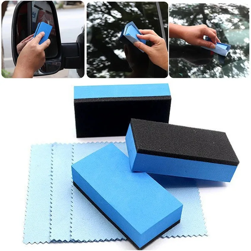 Car Wax Ceramic Coating - KKJOY Auto-Keramikbeschichtungs-Applikator-Schwamm - Blauer Quadratischer Wachs-Schwamm