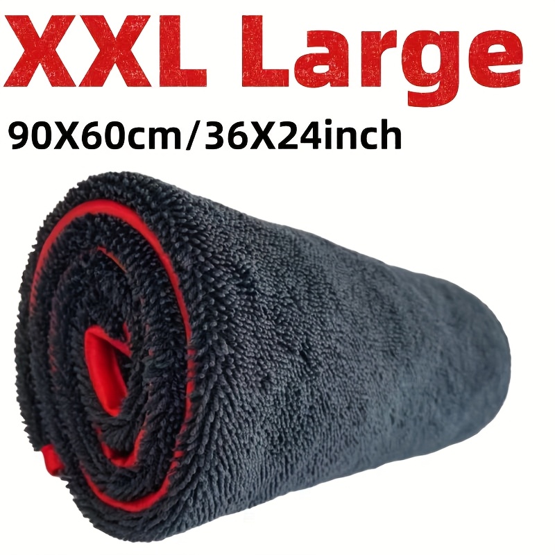 Microfiber Towel Detailing - Ultra-absorbierendes Autohandtuch XXL, extra großes Mikrofaser-Trocknungstuch