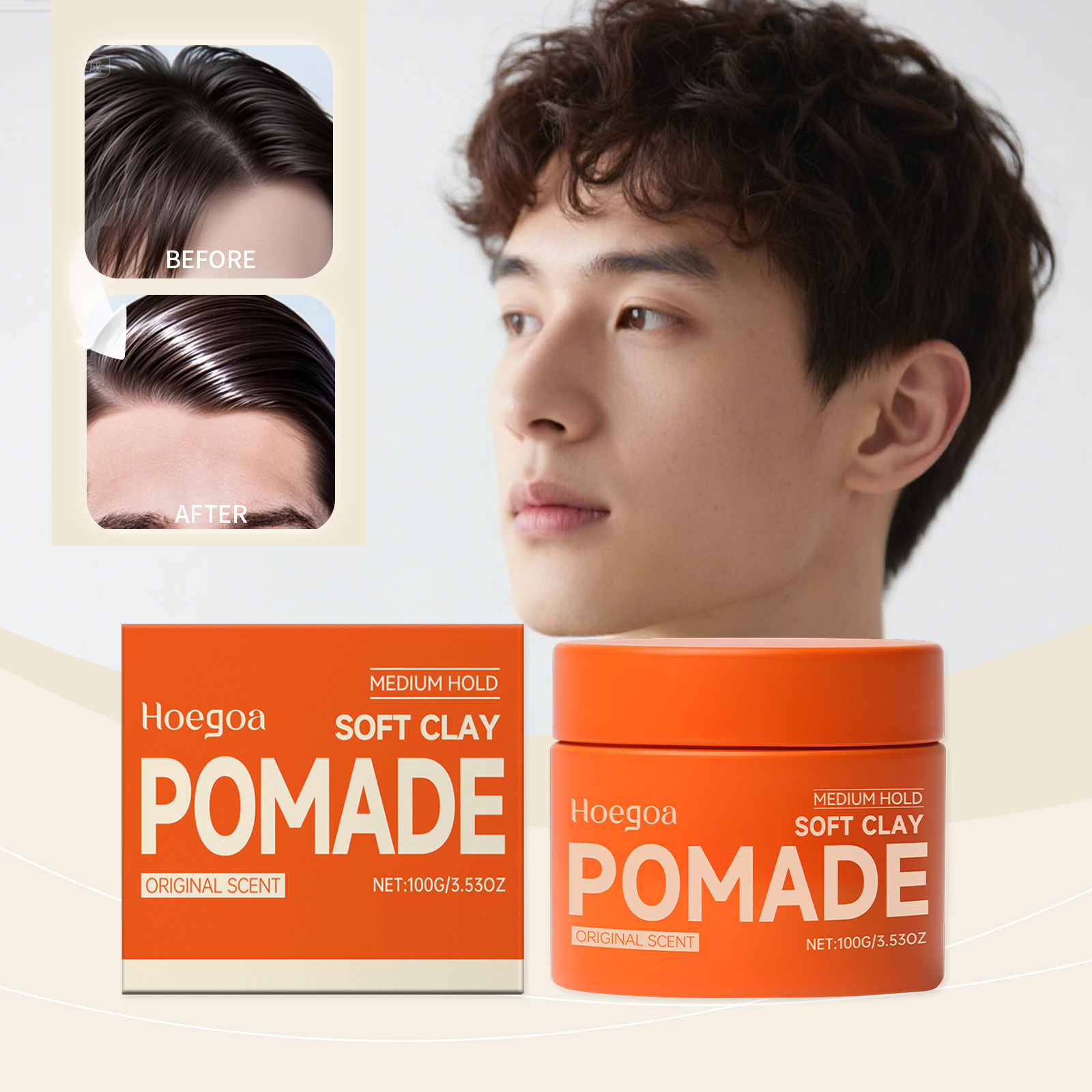 Clay Bar Lubricant - Original Haarwachs, langlebiges Haargel für Männer,