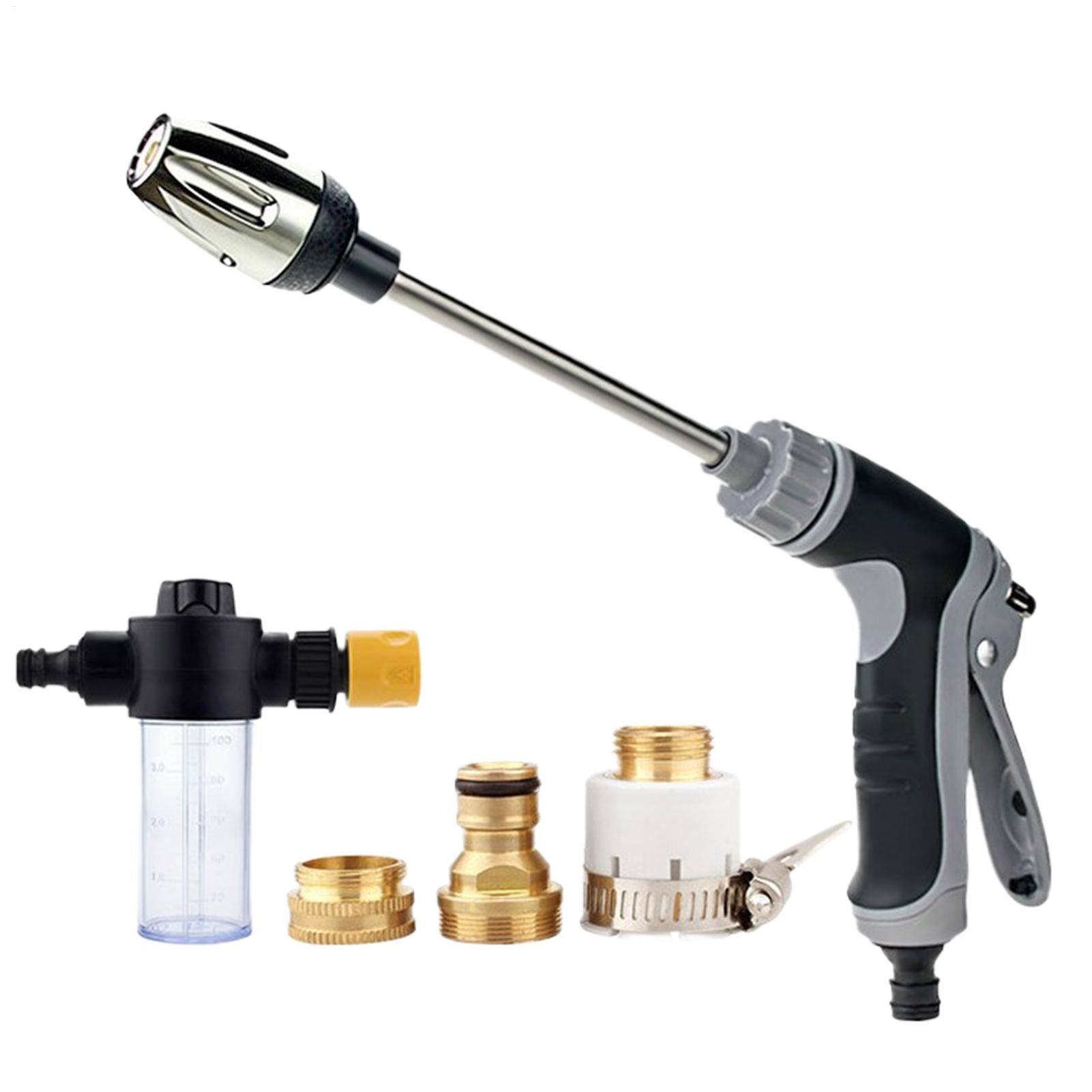 Pressure Washer Foam Gun - Multifunktionaler Hochdruckreiniger, Hochdruck-Sprühpistolen-Schlauchaufsatz mit Schaumspenderflasche für