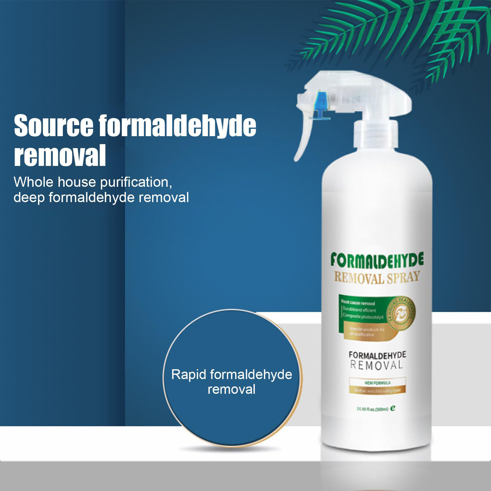 Odor Eliminator Car - 500 ml Formaldehyd-Spray, effektiv Tiefenreinigung, Geruchsbeseitiger,