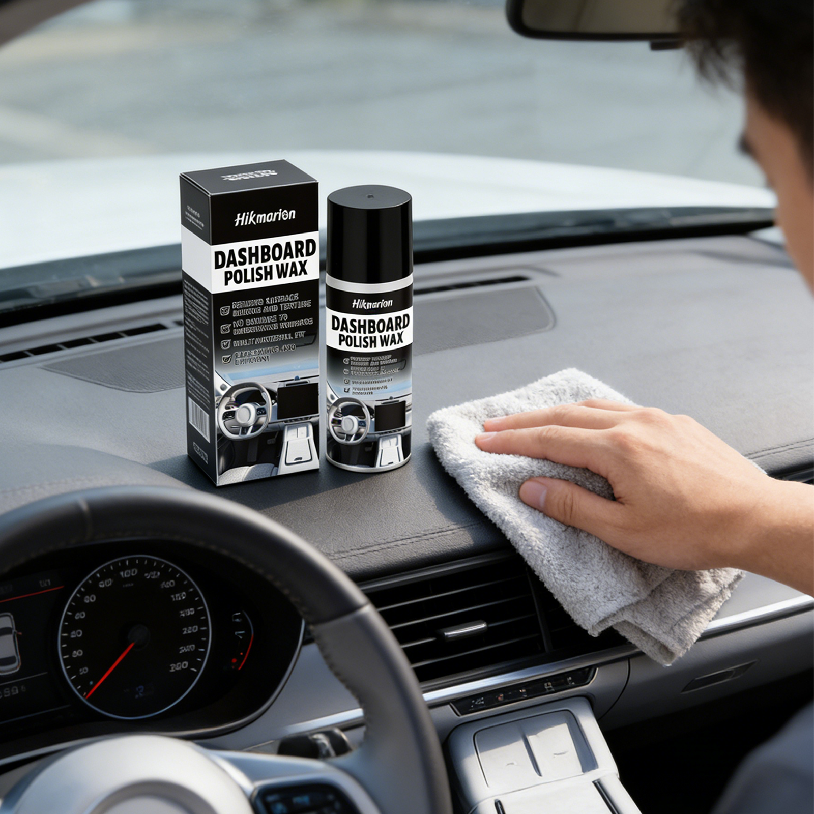 Leather Cleaner Interior - Mehrzweck-Innenraumreiniger Armaturenbrett-Politur Autopflege-Spray Küchenentfetter Kunststoff- und