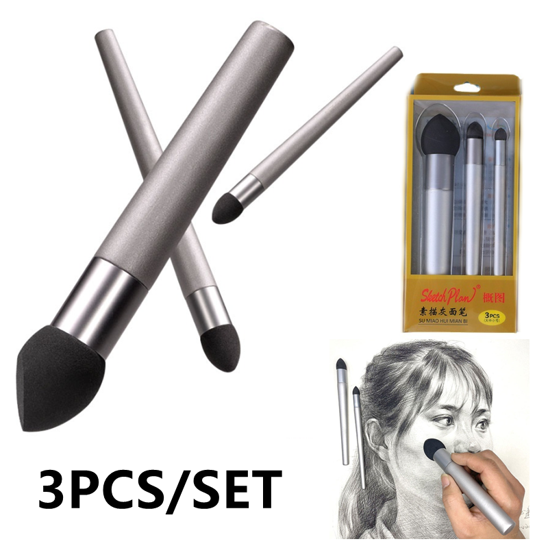Detailing Brush Set - 3-teiliges Set: Skizzenstift, Pinsel und Schwamm
