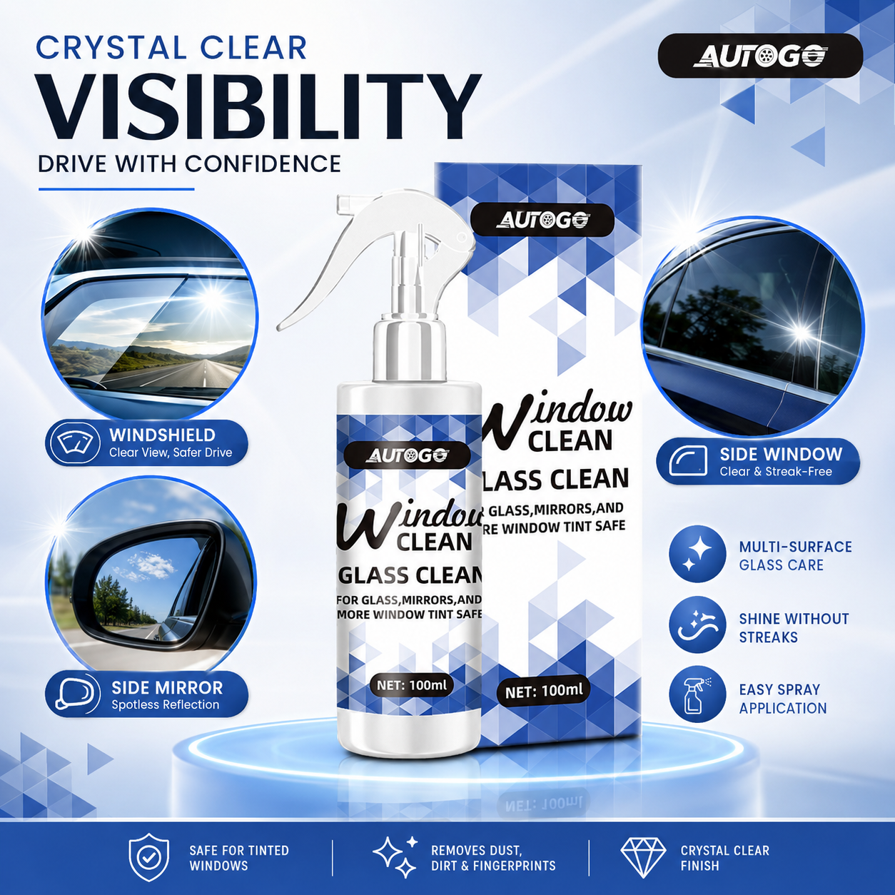 Ammoniakfreier, streifenfreier – Glass Cleaner Streak Bewertung und Preis