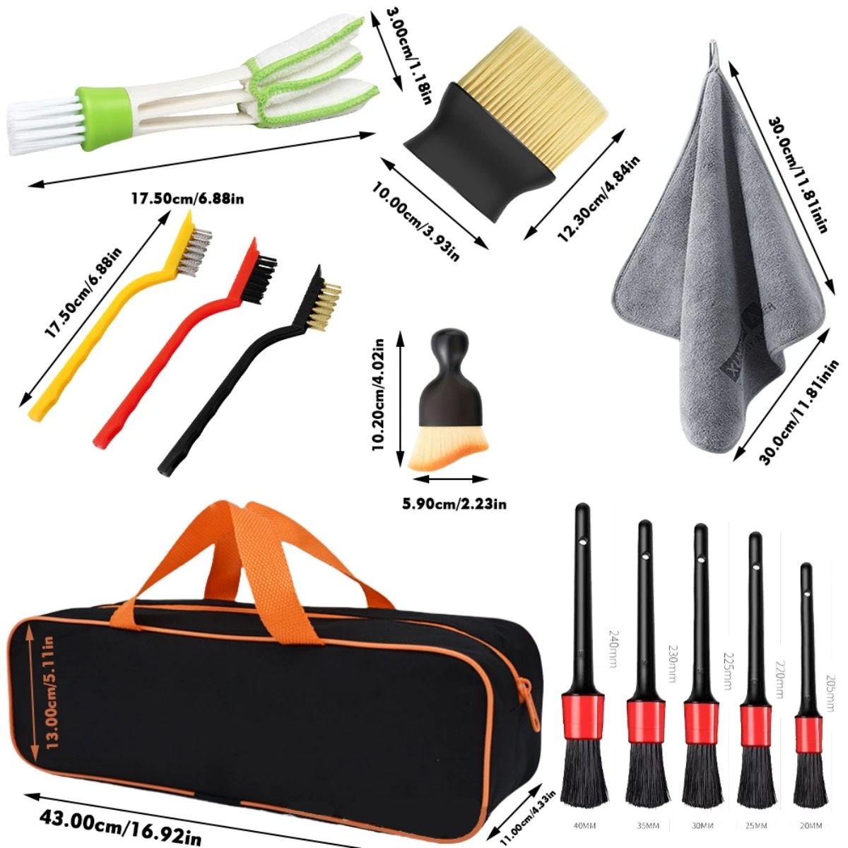 1-15-teiliges Auto-Reinigungs- – Dirt Brush Interior Bewertung und Preis