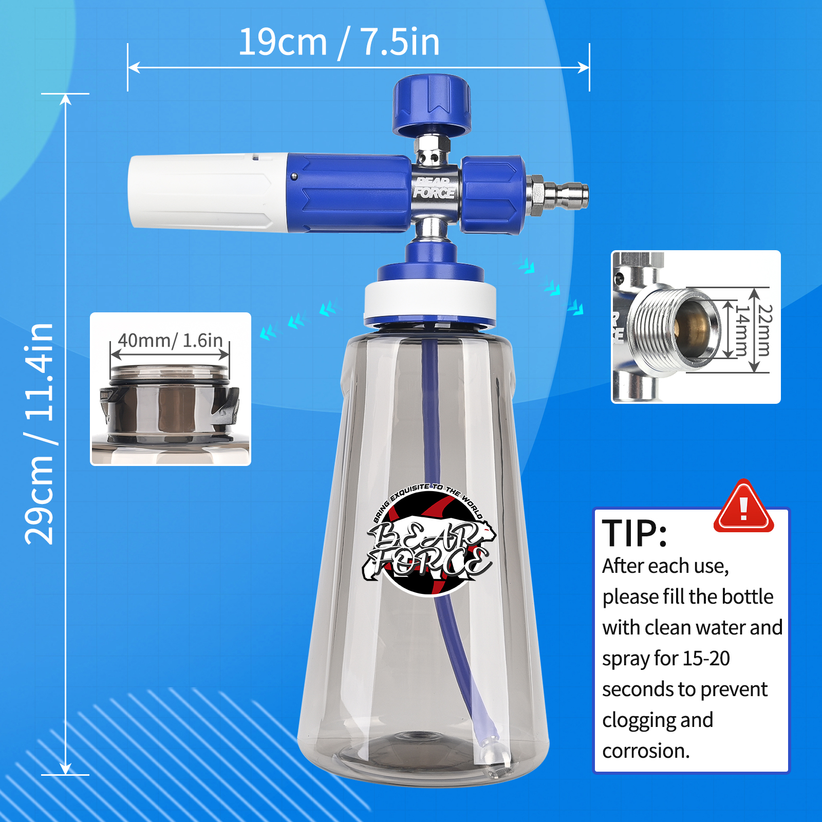 Verbesserte Schaumkanone für H – Foam Cannon Car Wash Bewertung und Preis