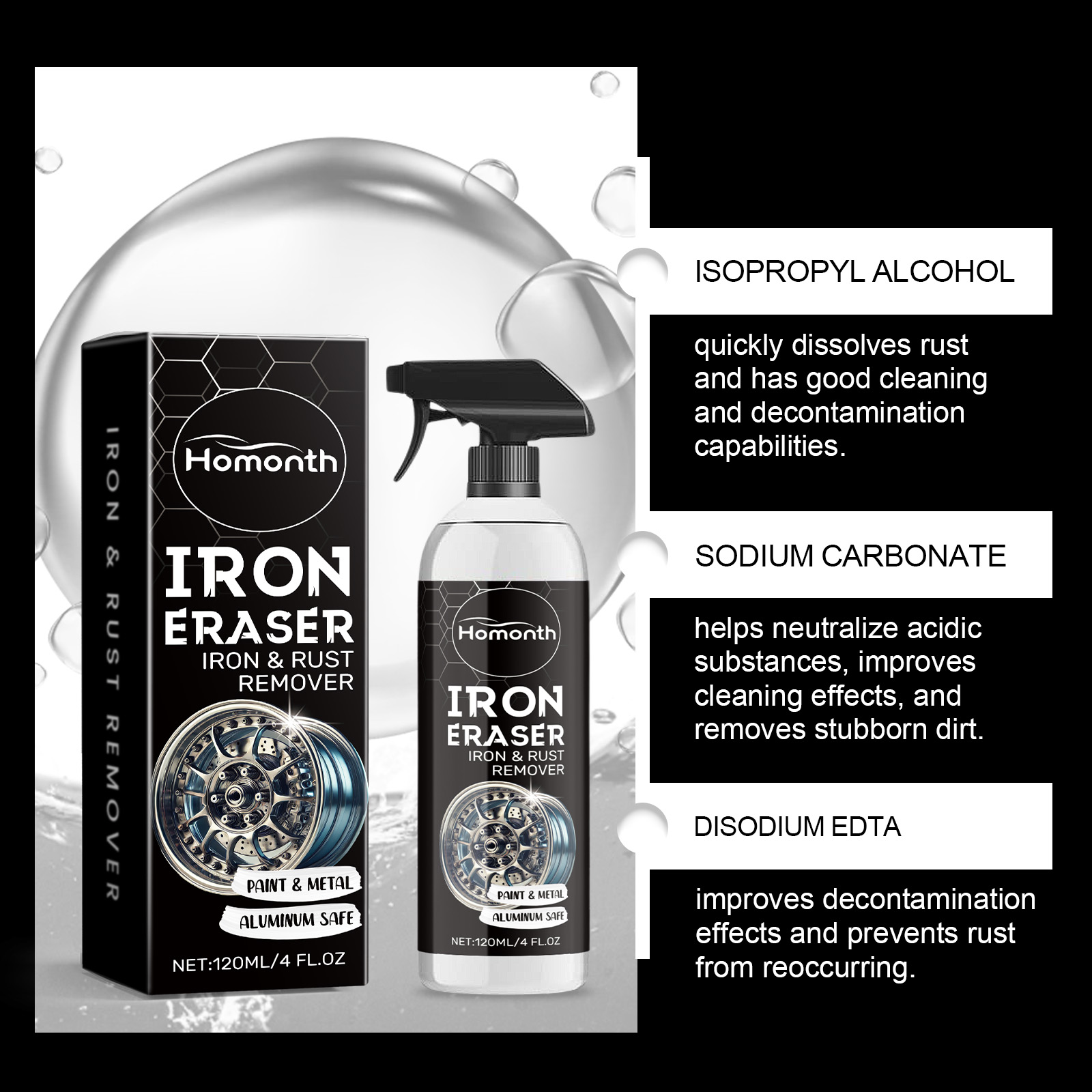 Auto-Rostentferner-Spray Effek – Wheel Cleaner Alloy Bewertung und Preis