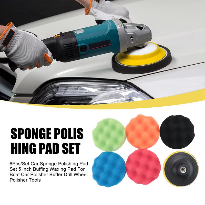 ABJA-8 Teile/satz Auto Schwamm – Polish Pad Set Buffer Bewertung und Preis