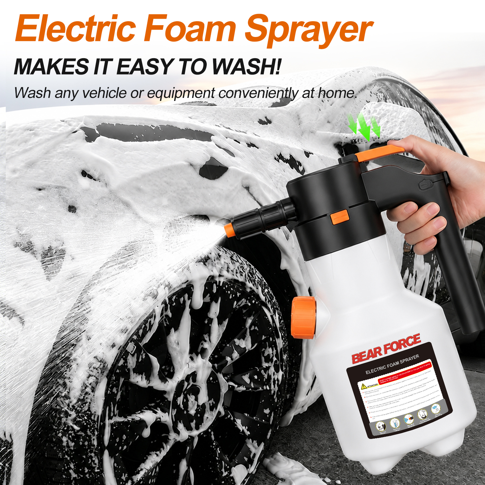 2L Elektrischer Schaumsprüher, – Foam Cannon Car Wash Bewertung und Preis