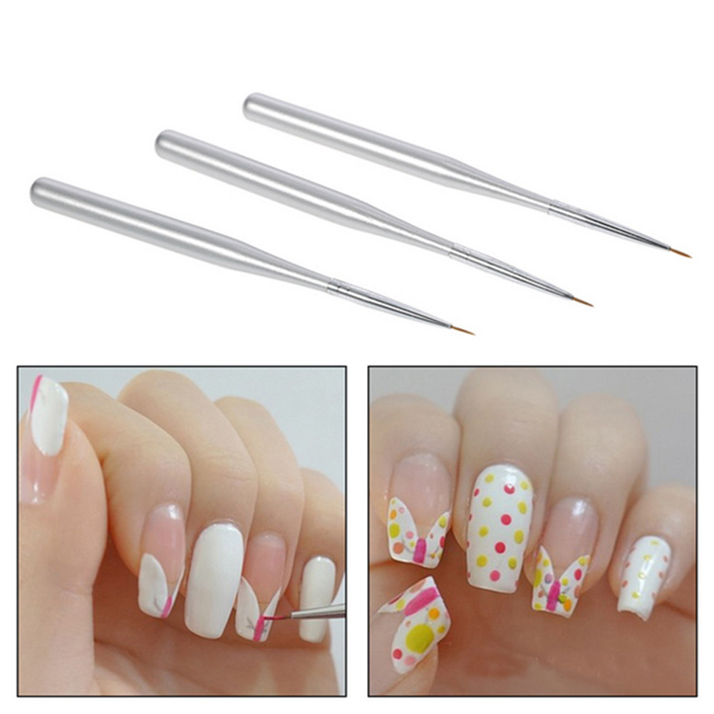 3-teiliges Nail-Art Liner Pen  – Detailing Brush Set Bewertung und Preis