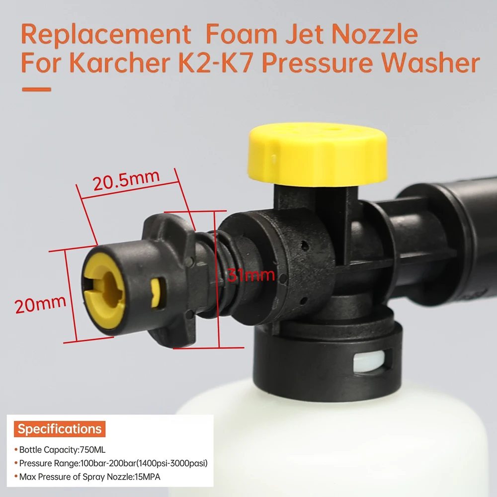 Schaumkanone für Kärcher K2 K3 – Foam Cannon Car Wash Bewertung und Preis