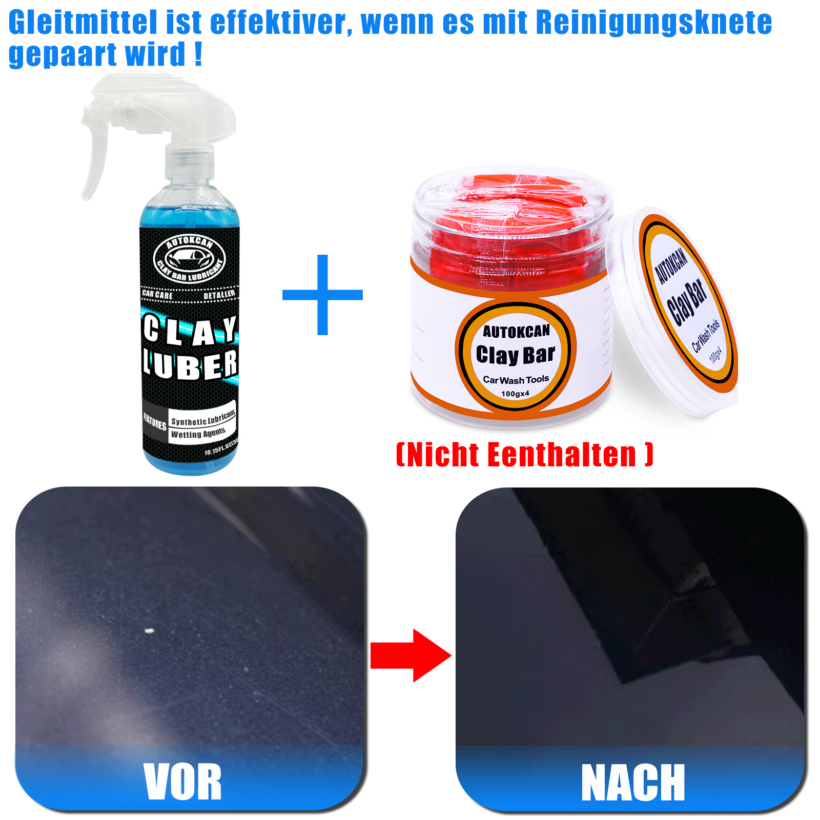 200g Auto Ton Bar und 300ml ma – Clay Bar Lubricant Bewertung und Preis