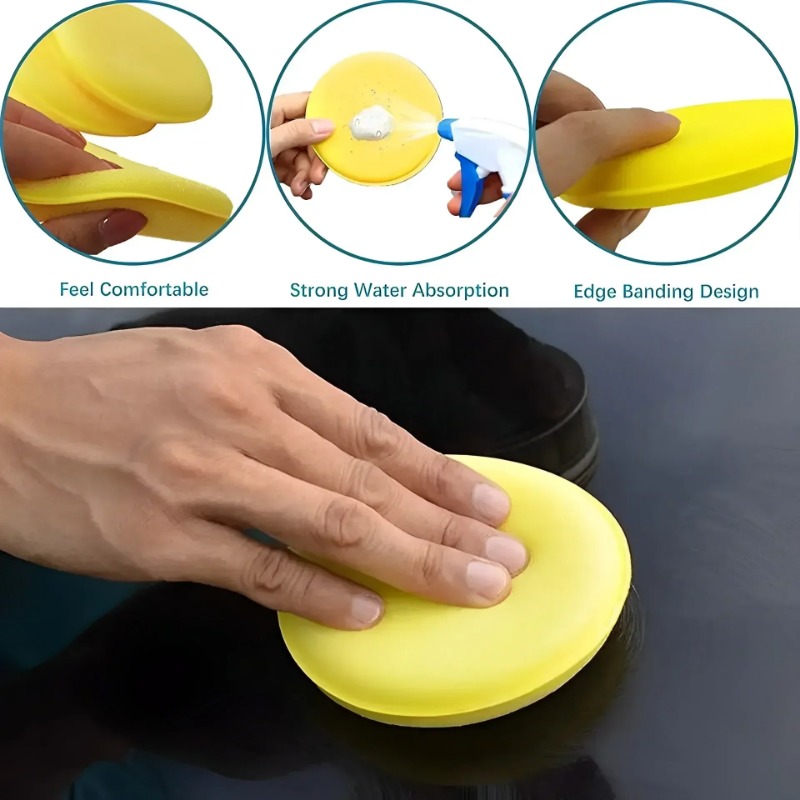 6PCS Car Care Foam Wax Applica – Wax Applicator Pad Bewertung und Preis