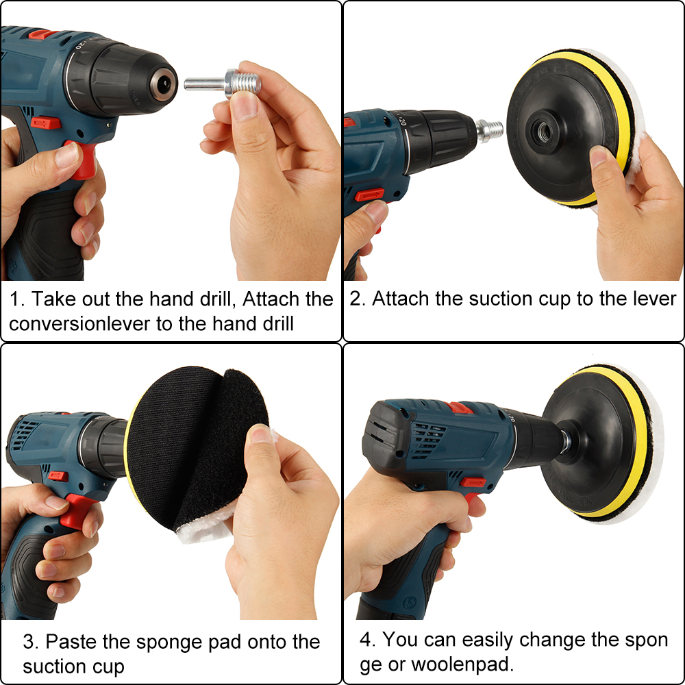 5 stücke Auto Polieren Pads Se – Polish Pad Set Buffer Bewertung und Preis