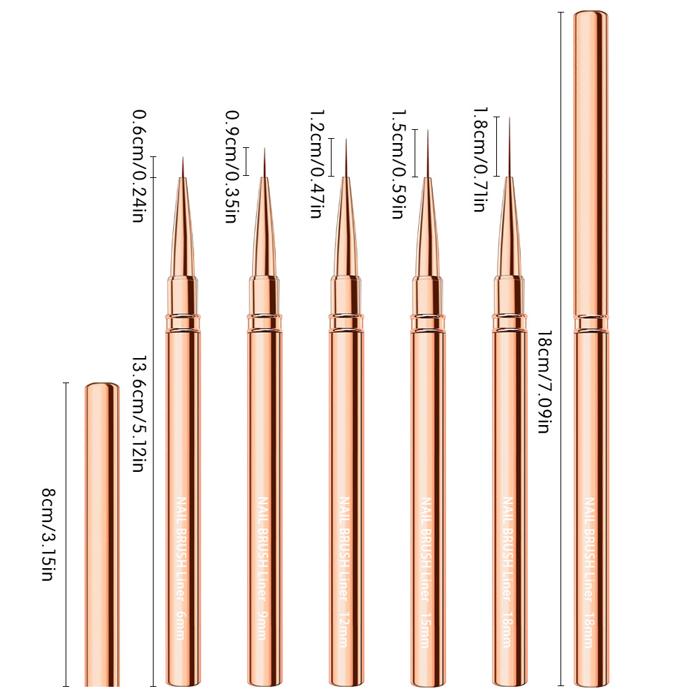1/3/5-teiliges Nail-Art-Pinsel – Detailing Brush Set Bewertung und Preis