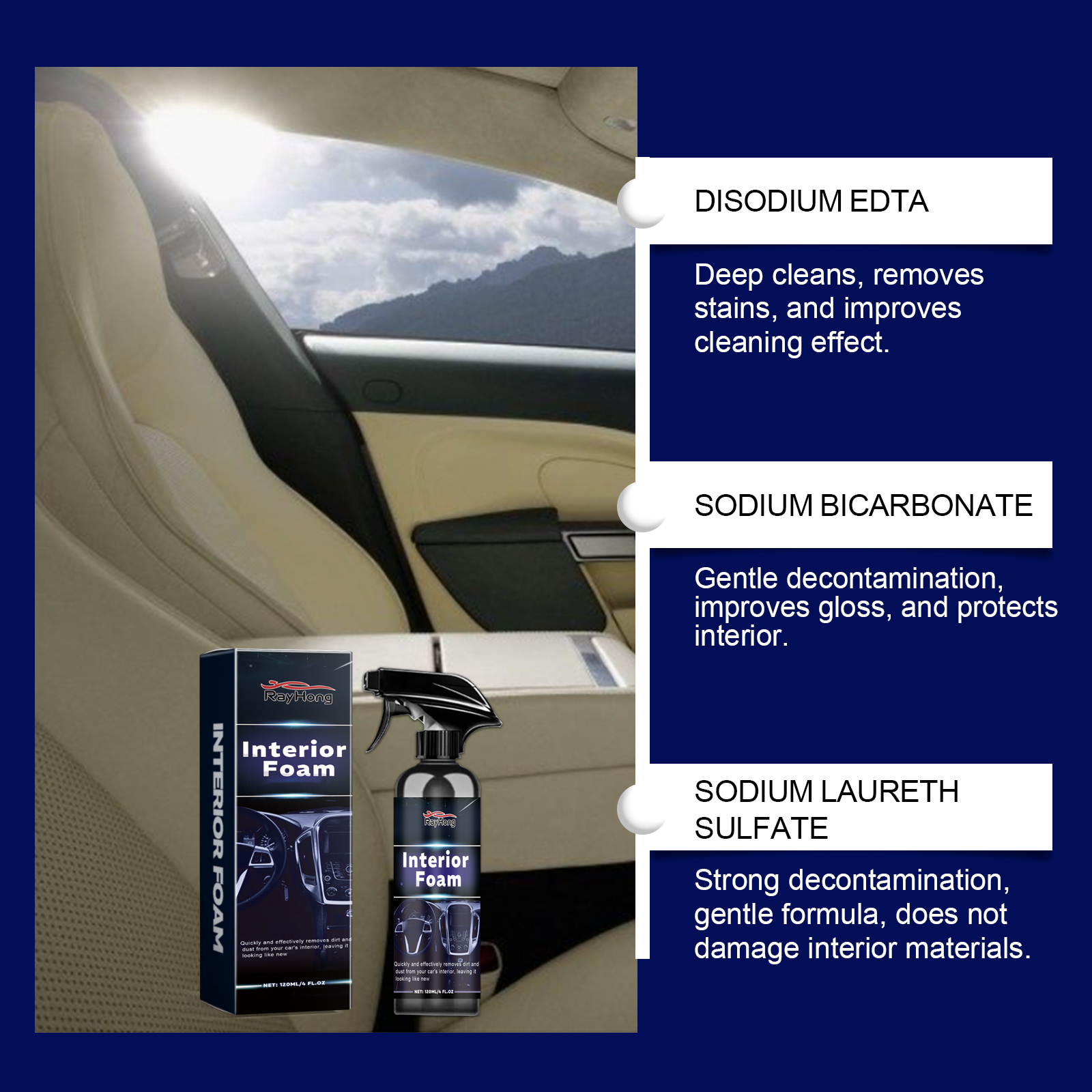 Mehrzweck-Schaumreiniger für d – Seat Cleaner Fabric Bewertung und Preis