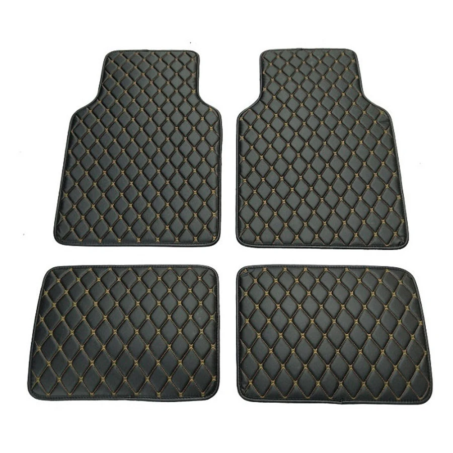4 stücke PU Leder Schwarz Auto – Leather Cleaner Interior Bewertung und Preis