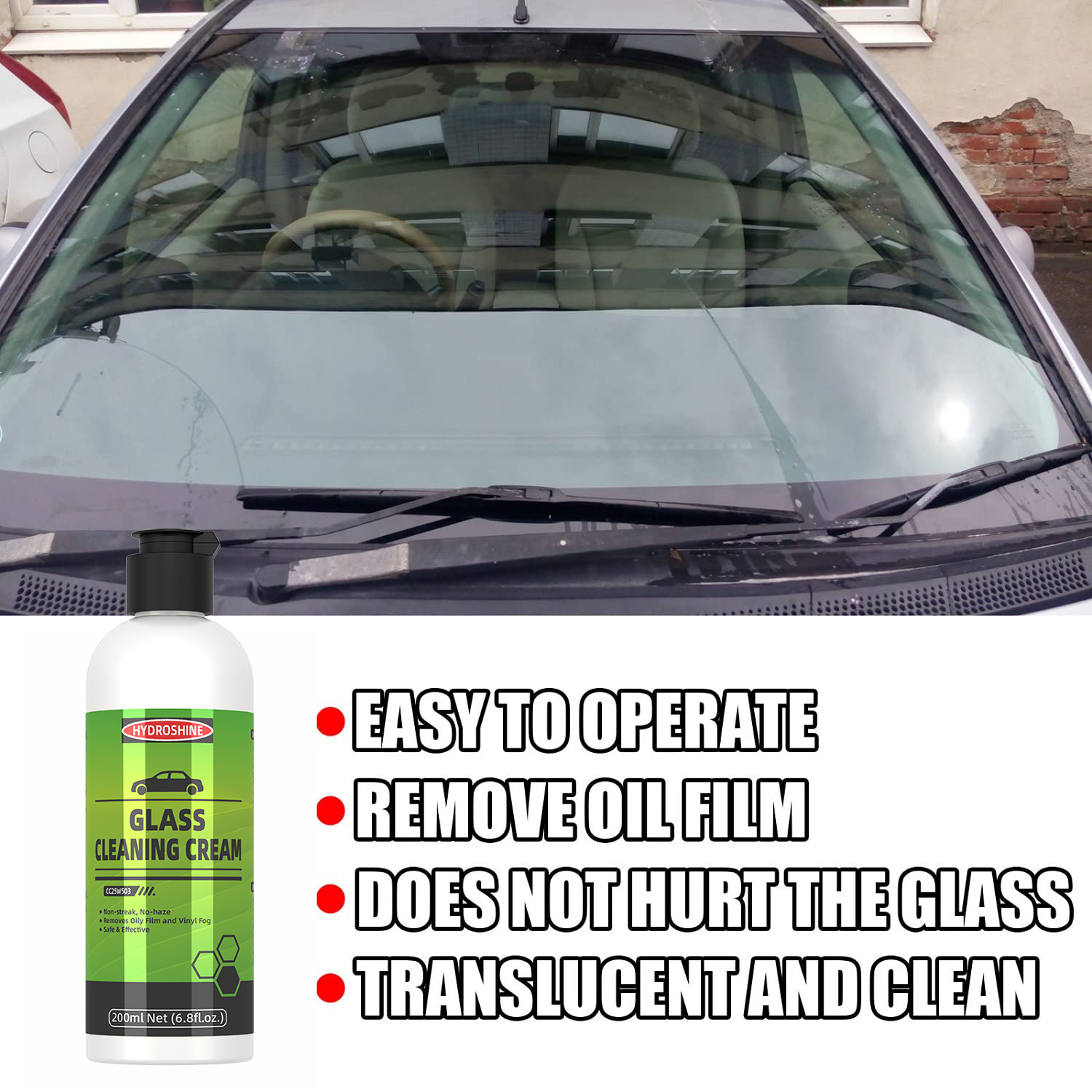 Hydroshine Auto Glas Öl Film E – Glass Cleaner Streak Bewertung und Preis