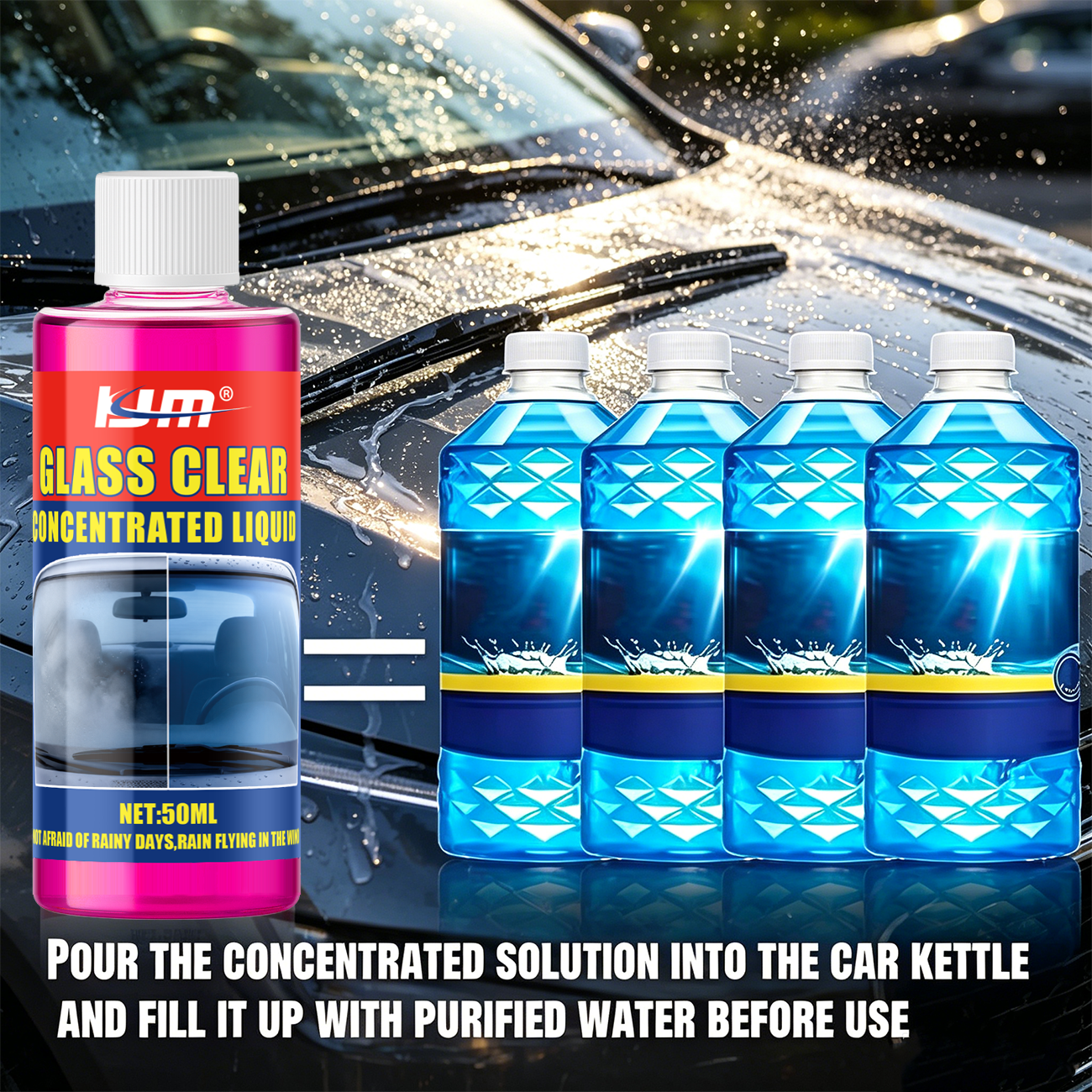 KJM Konzentrierter Autoglasrei – Glass Cleaner Streak Bewertung und Preis